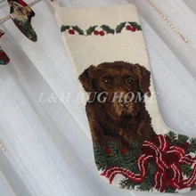 Рождество кружево Носки для девочек ручной работы Merry Рождественские носки милые Товары для собак Дизайн чулок Носки для девочек 28x43 см