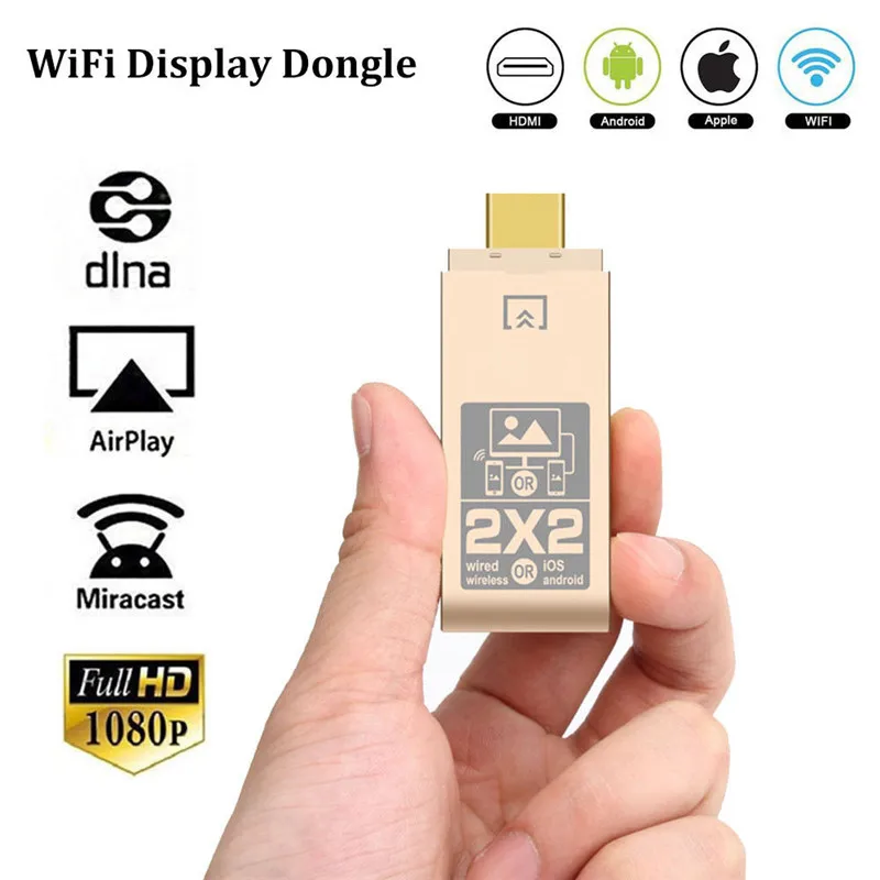 Новый WiFi Дисплей ключ miracast/DLNA/AirPlay Cast Cromecast HDMI Wifi приемник для ios Android | Компьютеры и