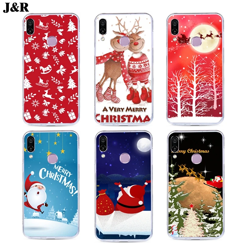 Case for Huawei Honor Play 6.3" Cover Silicone Ultra Thin Soft TPU Transparent Clear Back Cartoon Print Phone Bags Covers Cases