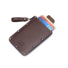 Bycobecy мужской кошелек унисекс многофункциональный портативный ультратонкий портативный держатель для карт персонализированный пакет для карт кожаный бумажник для мужчин