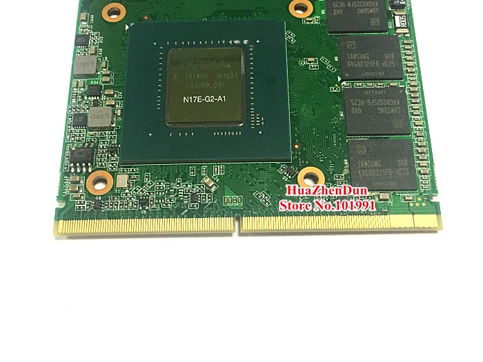 Бесплатная доставка видеокарта nVidia GTX 1070 8G MXM3.0 для ноутбука/ноутбука Dell