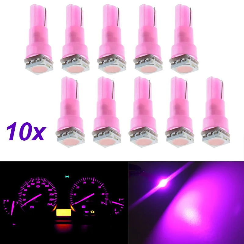 10 шт. T5 17 37 73 74 SMD 5050 инструмент: клин приборной панели автомобиля светодиодный