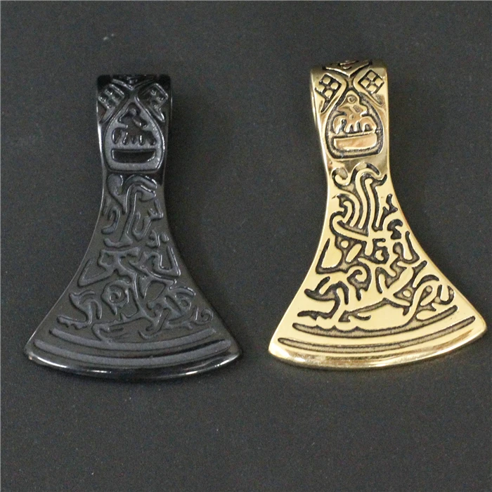 

13g Newest Black Golden Thor Hammer Pendant 316L Stainless Steel Fashion Cool Man Women Biker Hammer Pendant