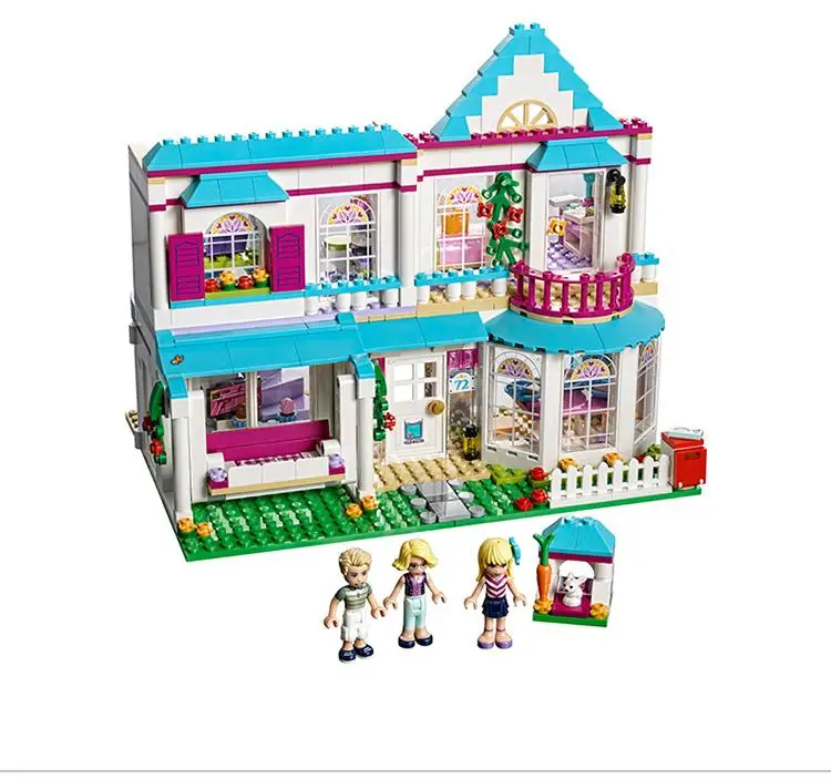 

Stephanie House 622 Pcs Bricks Compatible Legoing Friends 41314 For Girl Hotel Model Building Blocks Girls Birthday Gift Toys