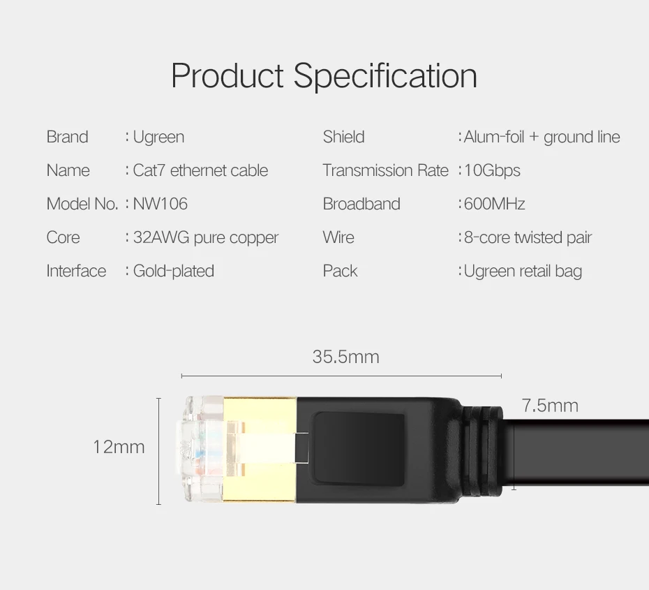 Cat6 Ethernet Cable Network Cable