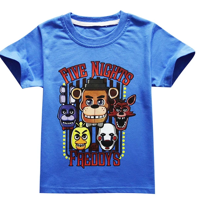 2018 Summer Boy FiveNights At Freddy's T Shirt Cotton Casual Kids ...