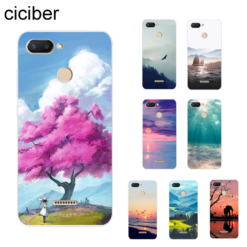 

ciciber Ocean Landscape Cover For Redmi 6 5 4 3 A X 3S Plus Pro Phone Cases For Redmi Note 7 6 5 4 X A Pro Coque Soft TPU Fundas