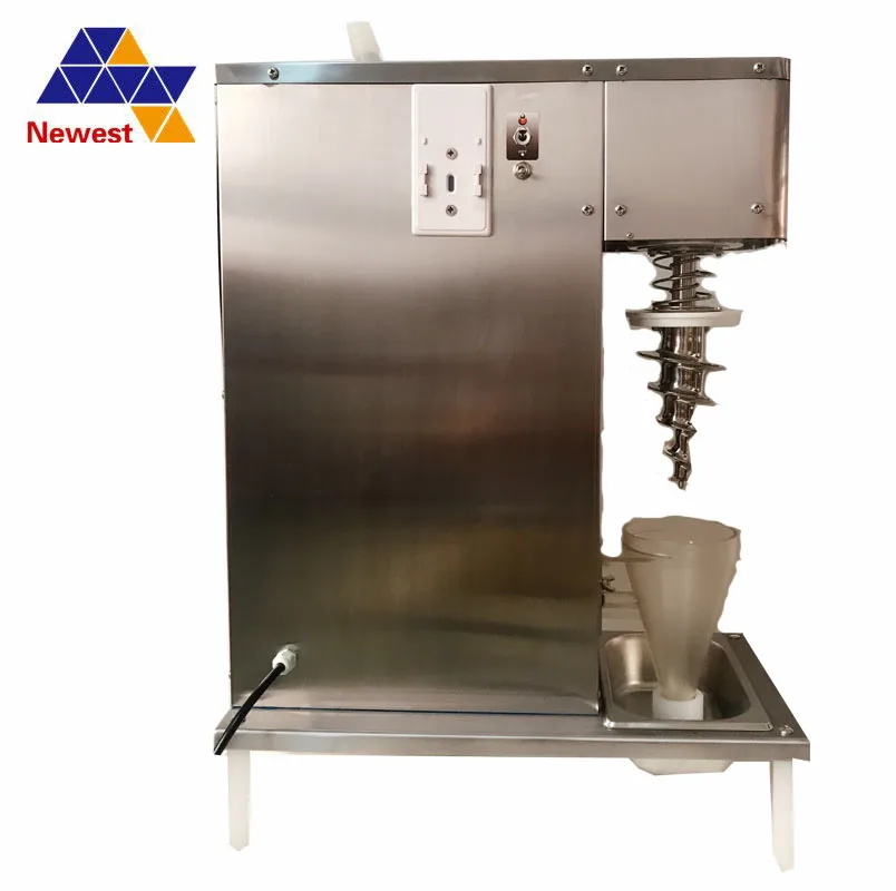 

New design automaticallystainless steel frozen yogurt nut fruit ice cream blender mixer making machine