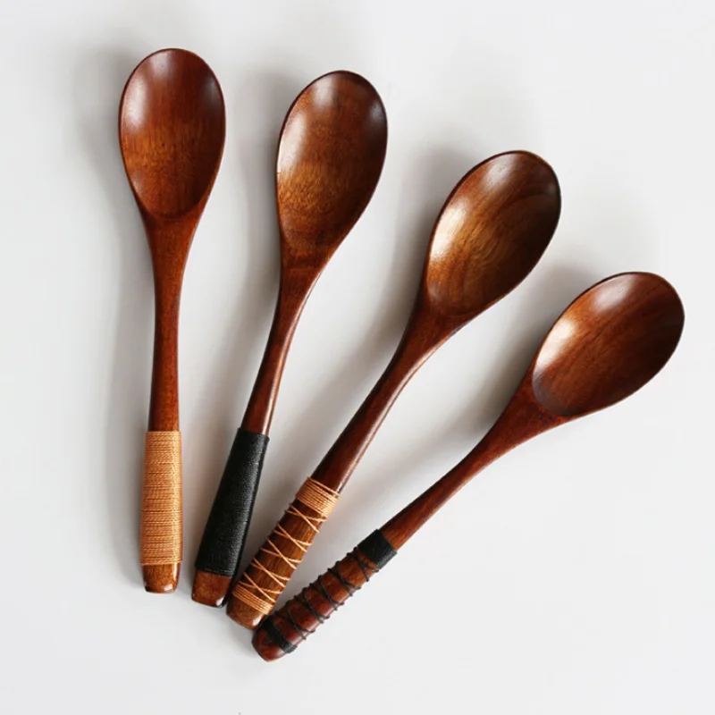 

Wooden Spoons Large Long Handled Spoon Kids Spoon Wood Rice Soup Dessert Spoon Wooden Utensils Kitchen Accessories