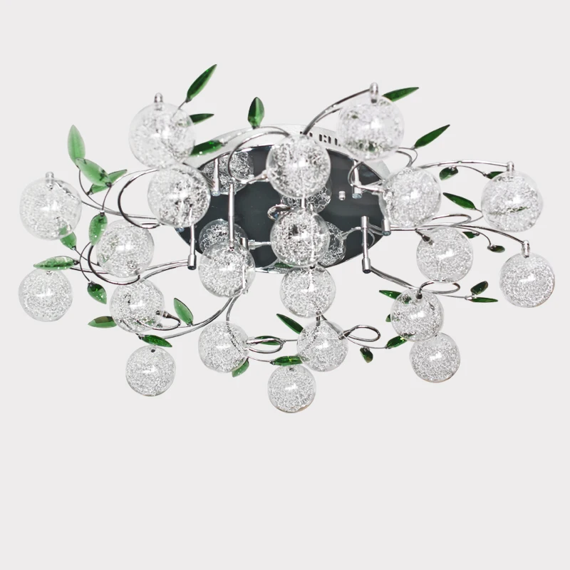 

Casual crystal ceiling lamps modern minimalist atmosphere ceiling lights led living room lamp iron bedroom lamp 90-220V
