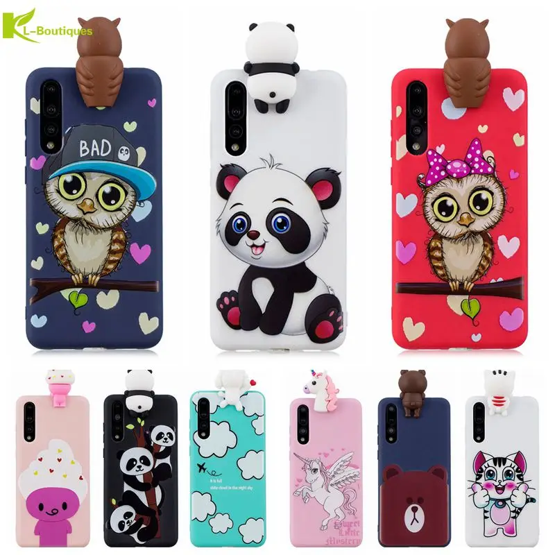 

P20 Lite Phone Bag Case on For Huawei P20 Lite 3D Toys Panda Owl Cartoon Soft TPU Cover Fundas For Huawei P20 Pro P20Pro Case