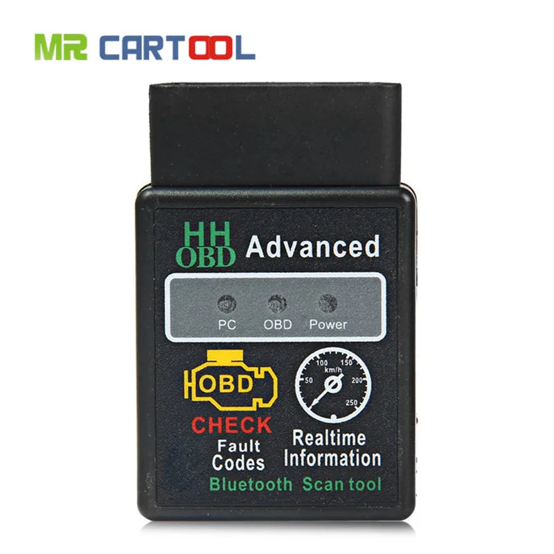 MR CARTOOL OBD 2 Mini ELM327 V1.5 Bluetooth OBD2 II Car ELM 327 Auto CAN BUS Adapter Interface Diagnostic Scanner For Android 2016 obd2 obd ii wireless v2 1 super mini elm 327 bluetooth obd obd 2 elm327 interface bt for android torque pc diagnostic tool