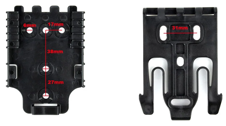 

Tactical Duty Holster Quick Locking System Fork & Receiver Plate Kit Set(STG051166)