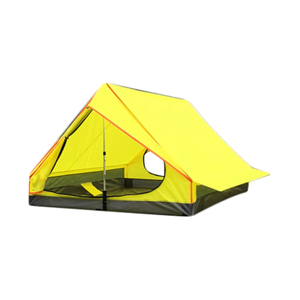 Бесшумная портативная А-образная палатка для кемпинга, однослойная палатка, ультра-светильник, уличное снаряжение, принадлежности для кемпинга, ультра-светильник, ветрозащитная
