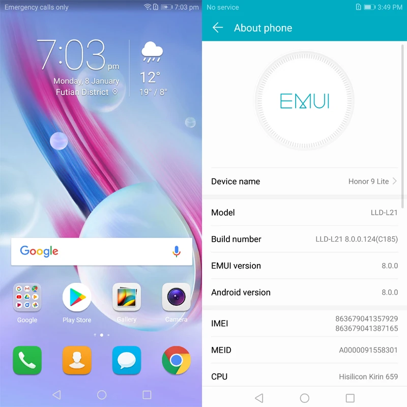 Honor 9 Lite глобальная версия 5 65 &quotполный экран обзора 2160 * 1080Pix смартфон