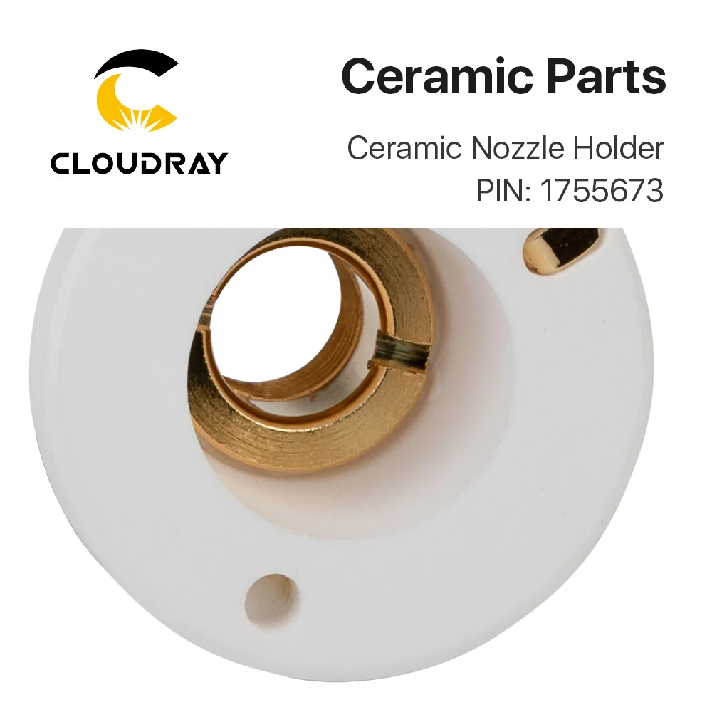 Cloudray Лазерная керамика OEM PIN 1349171/1755673 Держатель сопла для волоконной лазерной резки