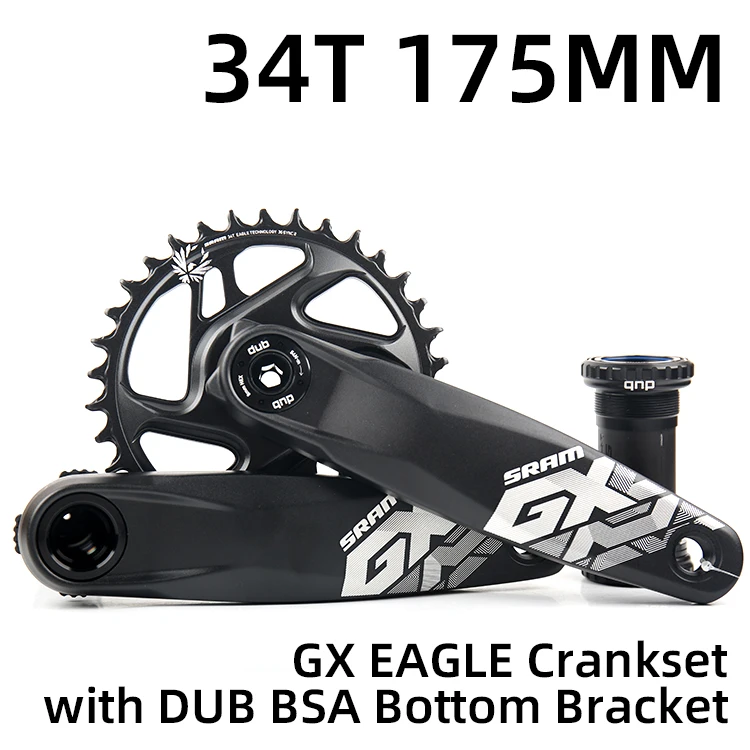 SRAM GX EAGLE DUB 12 s 12 speed 30T 32T 34T 170 мм 175 мм MTB велосипедный шатун с DUB BSA Нижний Кронштейн - Цвет: 34T 175MM