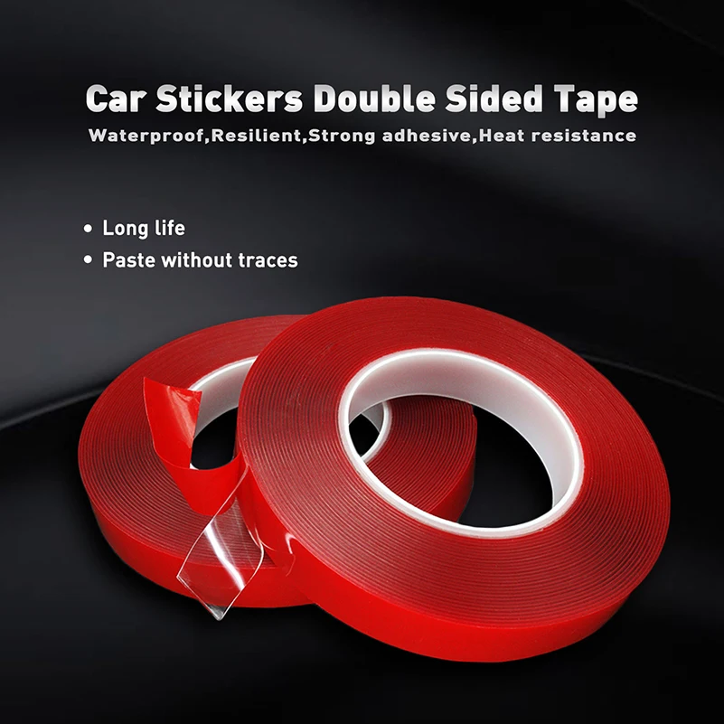 Decoration Tools Auto Glue Stickers 12mm x 3m Car Double Side Adhesive