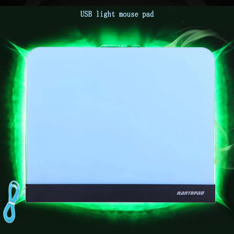 

RANTOPAD High Quality 263X223X4MM Gaming Mouse Pad Notebook Computer USB Interface Color Light Professional Competitive Wear Pad