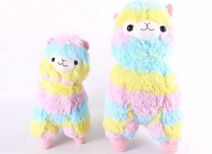 1 шт. 35 см Радуга Альпака плюшевые игрушки куклы для детей японский Alpacasso мягкий хлопок детские Brinquedos животные детские рождественские подарки