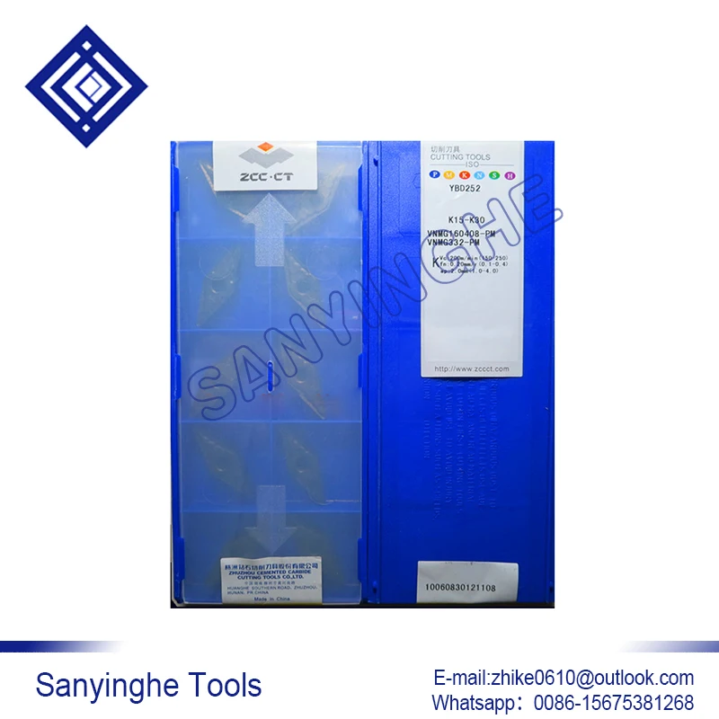 

10pcs/lots YBD252 VNMG160408-PM cnc carbide turning inserts
