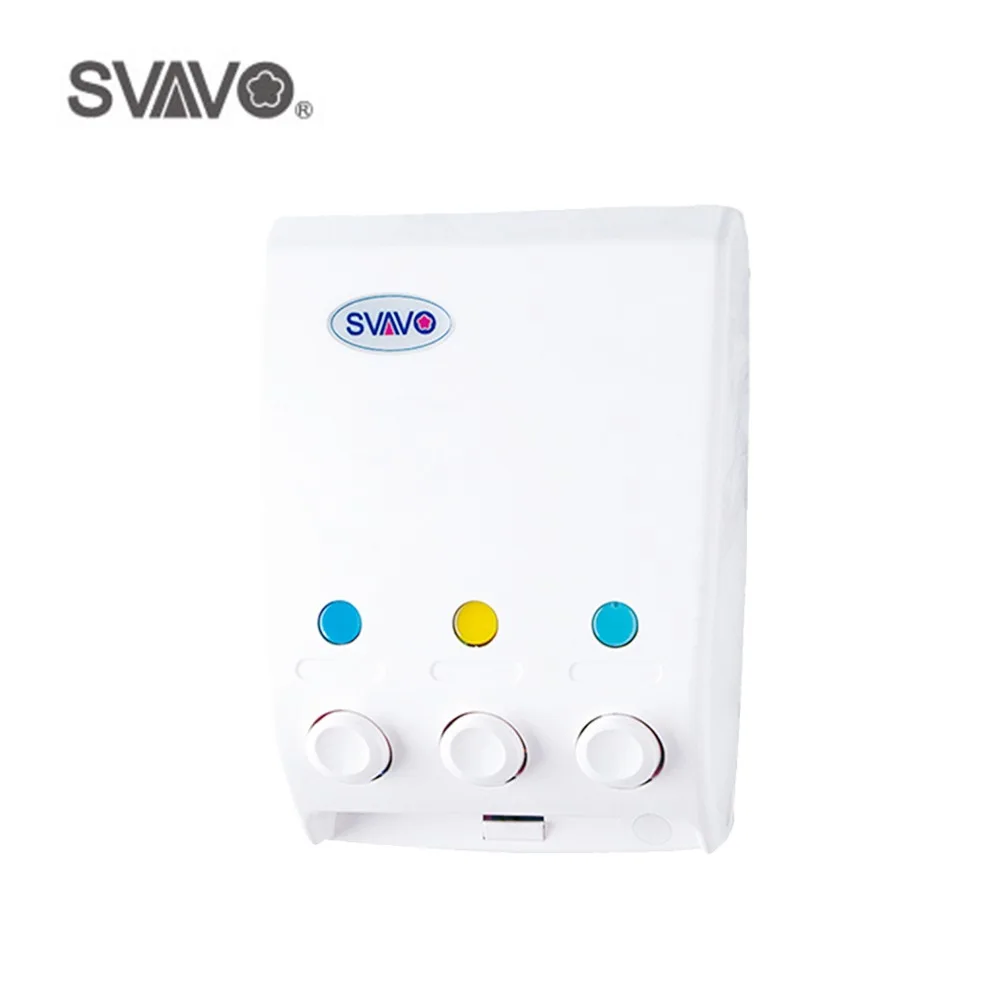 400ml*3 Big Capacity Triple Soap Dispenser Wall Hanging Liquid Soap