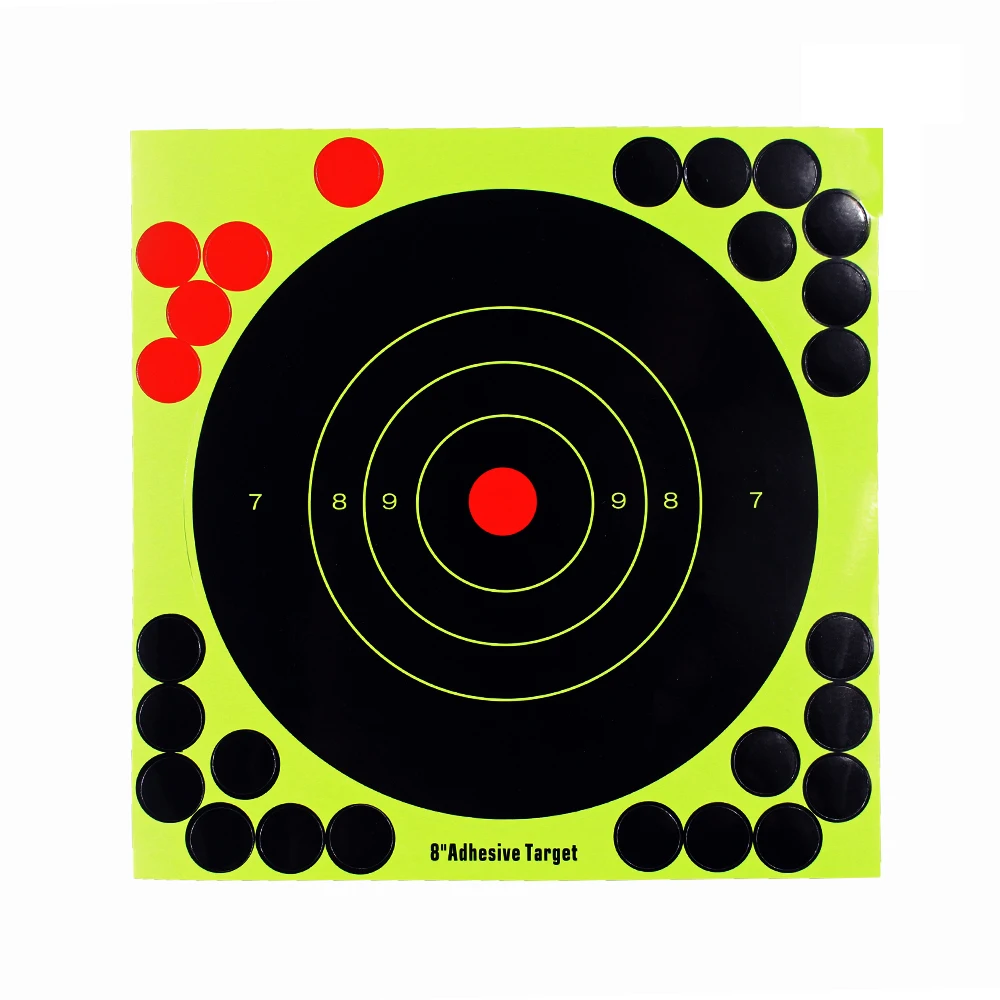 20 Pack Shooting Targets высокая видимость реактивный самоклеющийся силуэт бумажные листы