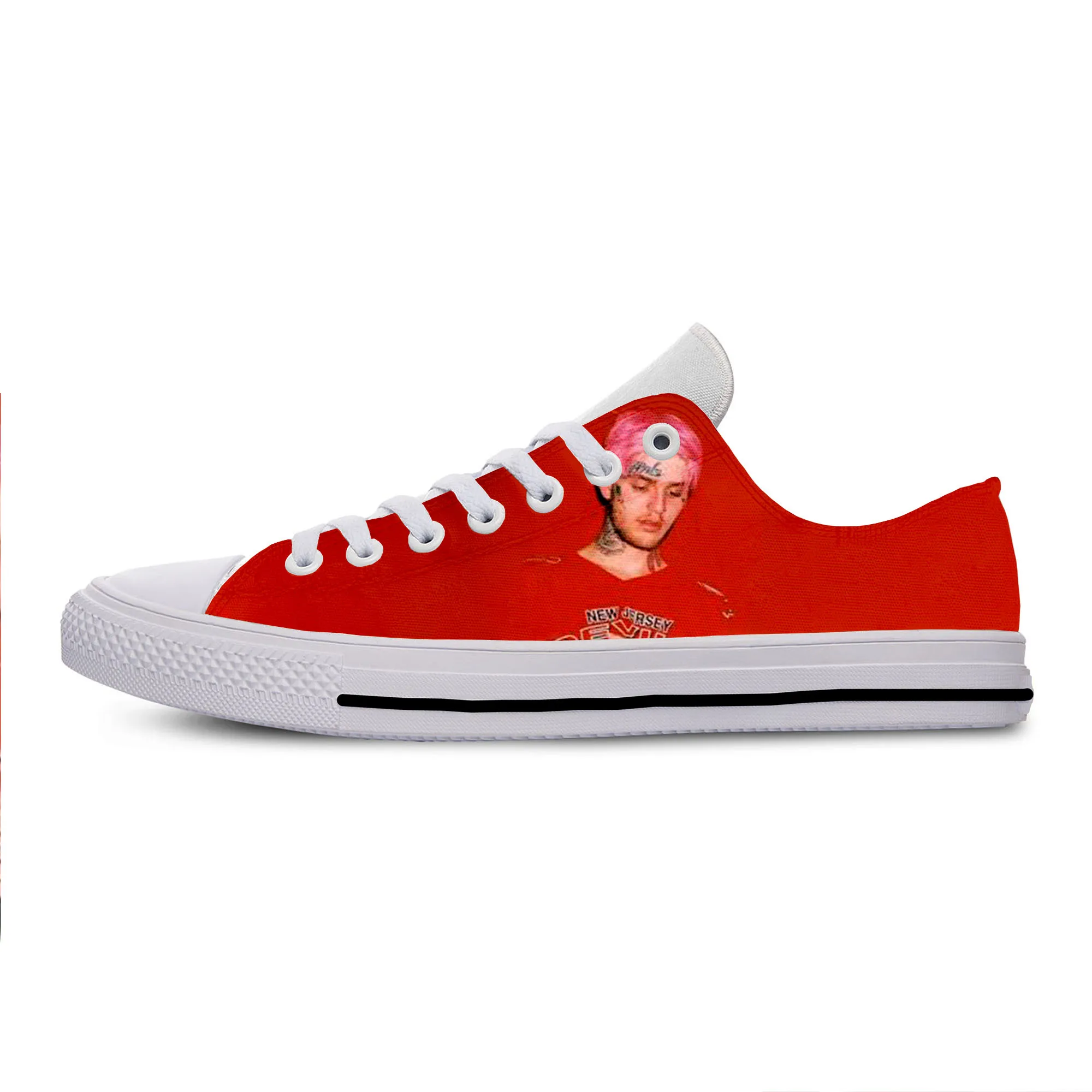 

2019 Hot Cool Fashion New Summer Handiness Casual Harajuku Shoes 3D Print For Man Woman Hip Hop Rap Music Rock Rapper Lil Peep