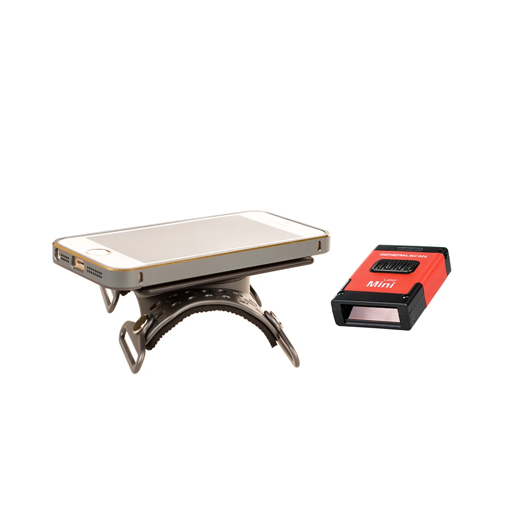 Generalscan GS M100BT-HP 1D الليزر BT ماسح الباركود مع اللاسلكية لبس شارة AB1000 (داخل البطارية)