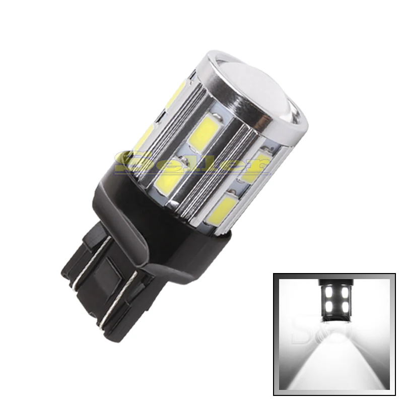 W21/5 w 7443 7440 ledure белый автомобиль резервного света 12 SMD 5730 Светодиодные чипы автомобиля 5w лампы D035