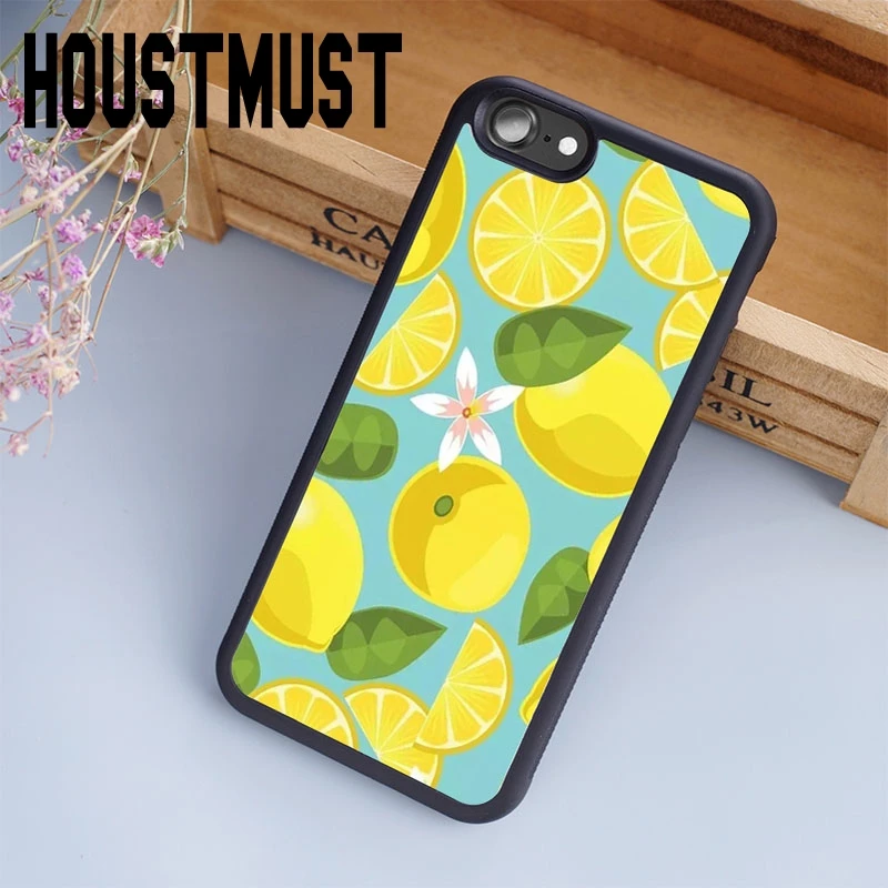 Houstmust Лимон Лайм Летние фрукты чехол для iPhone 5 5S SE 6 S 7 8 Plus x Samsung galaxy S5 S6 S7 Edge S8 плюс