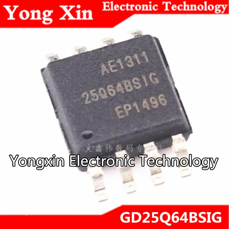 5 uds GD25Q64 SOP 25Q64 GD25Q64BSIG 25Q64BSIG SOP8 64Mbit|Reguladores y ...