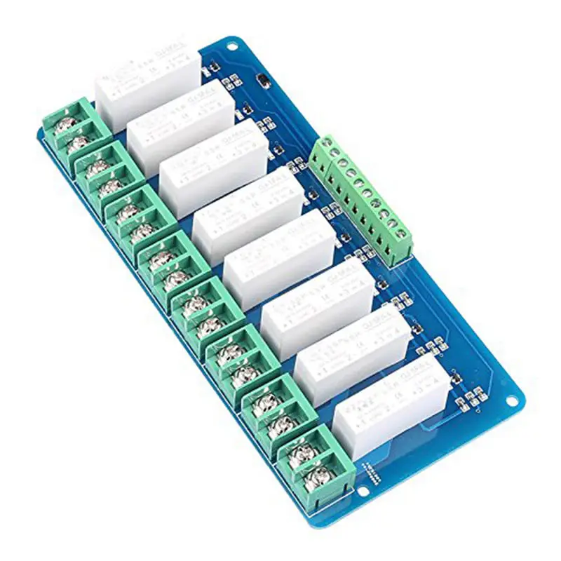 8-Ch Ssr 5A Dc-Dc 5V-220V Solid State Relay Small High-Power Solid-State Relays Input 3~5Vdc Output 5~220Vdc