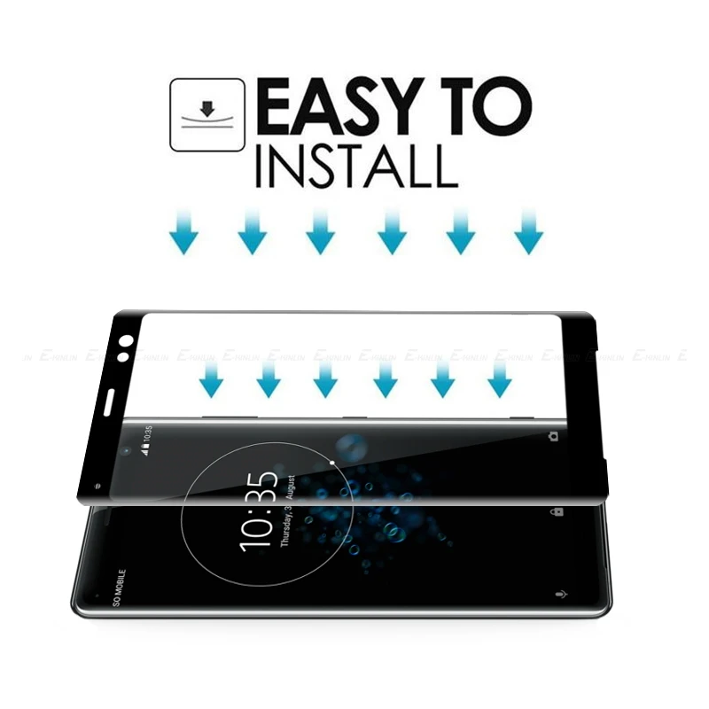 3D закругленные края полное покрытие из закаленного стекла для Sony Xperia XZ3 XZ2 Premium XZ1