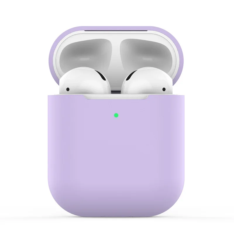 Силиконовые Airpods беспроводные наушники зарядный чехол Беспроводная bluetooth-гарнитура защитный рукав крышка коробка для наушников - Цвет: Цвет: желтый