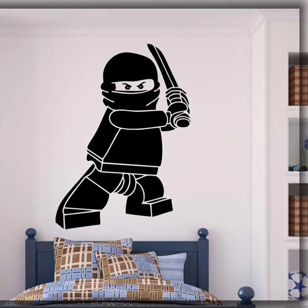 

Ninjago wall decal legoings gamer room art decal waterproof vinyl wall sticker for kids room bedroom boys room decoration G532