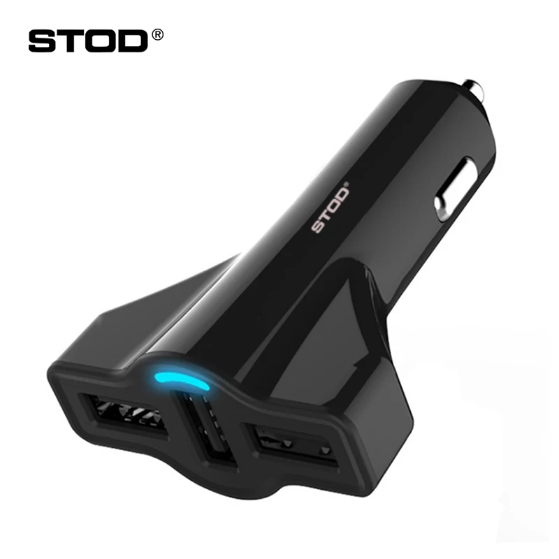 STOD 3 USB Car Charger 5.2A Fast Charging For iPhone Se 4S 5 5S 6 7