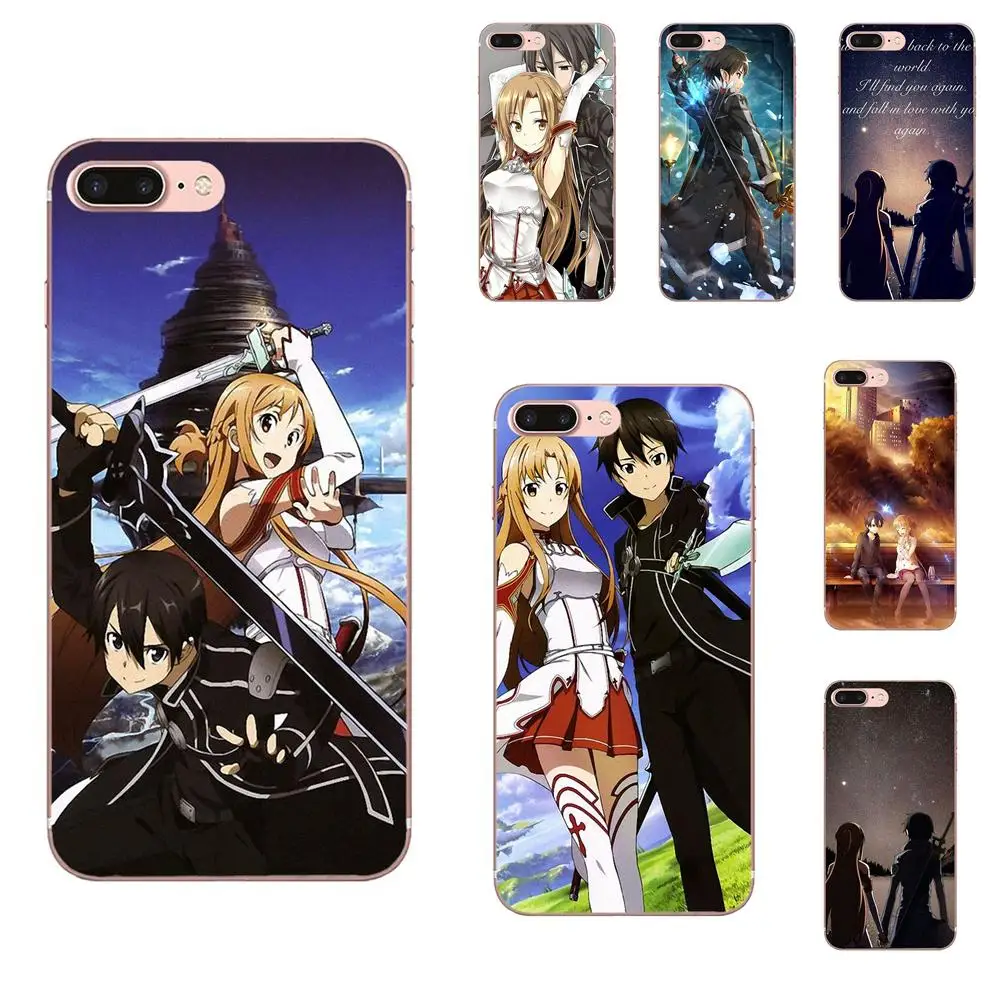 

TPU Phone Capa Sword Art Online Kirito Asuna For Galaxy Alpha Core Note 2 3 4 S2 A10 A20 A20E A30 A40 A50 A60 A70 M10 M20 M30