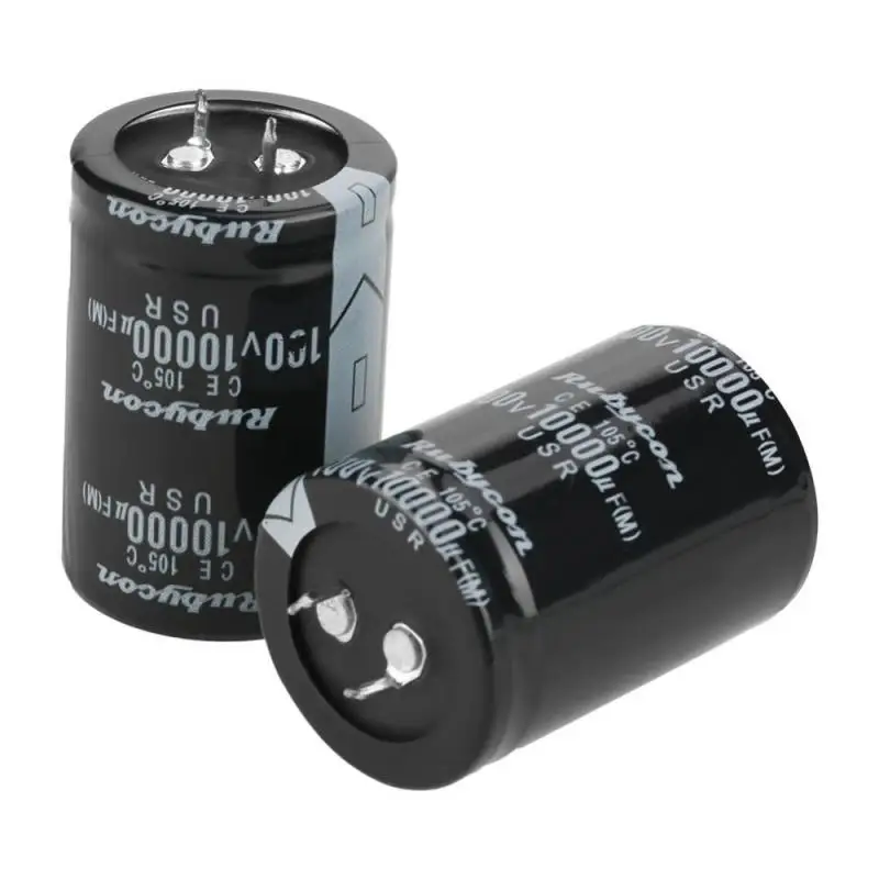 2pcs 10000uf 50v 10000mfd 105c aluminum electrolytic capacitor 30×50mm