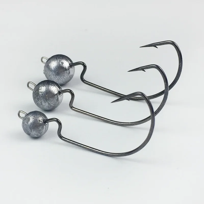 5 шт./лот рыболовный крючок открытая свинцовая Мормышка Крючки рыболовные, приманки мягкая Мягкая приманка червяк металлический острый крючок для рыбалки снасти