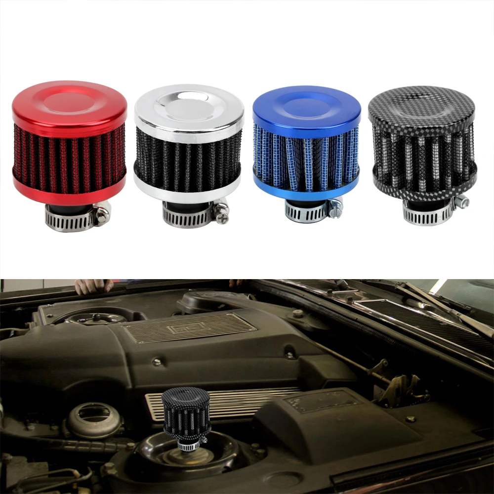 FORAUTO 12mm filtros de automóviles estilo de coche para la entrada de aire frío Turbo ventilación Crankcase Breather Universal filtro de aire de la motocicleta FORAUTO 12mm filtros de automóviles estilo de coche para la entrada de aire frío Turbo ventilación Crankcase Breather Universal filtro de aire de la motocicleta