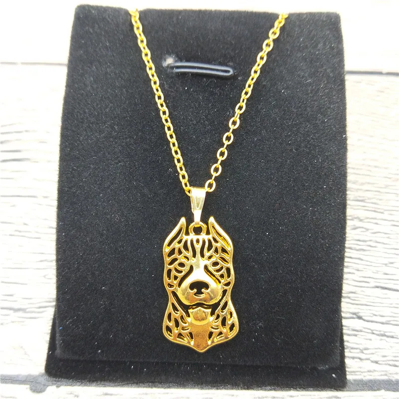 American Pitbull Pendant Necklace Women 