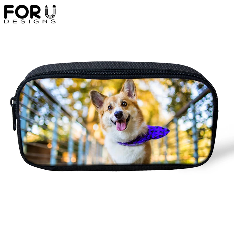 

Cute Welsh Corgi Pembroke Dog Print Make Up Bag Women Cosmetic Bag Student Pencil Case Animal Children Kid School Stationery Box