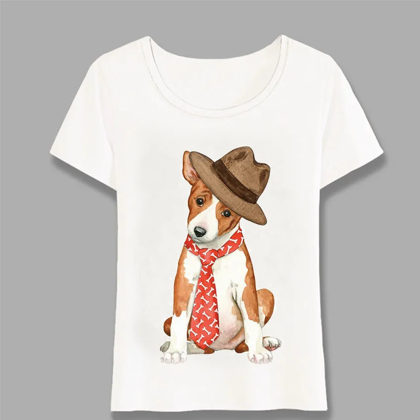 Женская летняя футболка Basenji Dog Dad с принтом забавных собак дизайнерские женские