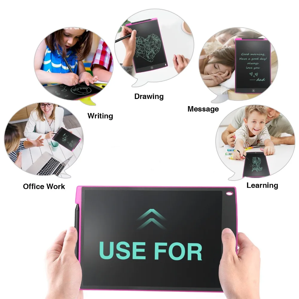 NeWYeS LCD Writing Tablet 12 Inch Electronic Digital Electronic Graphics Drawing Board Doodle Pad with Stylus pen Gift for kids NeWYeS LCD Writing Tablet 12 Inch Electronic Digital Electronic Graphics Drawing Board Doodle Pad with Stylus pen Gift for kids
