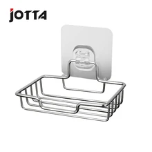 Creative non-perforated stainless steel soap rack bathroom bituminous stick soap rack laundry goods storage soap rack