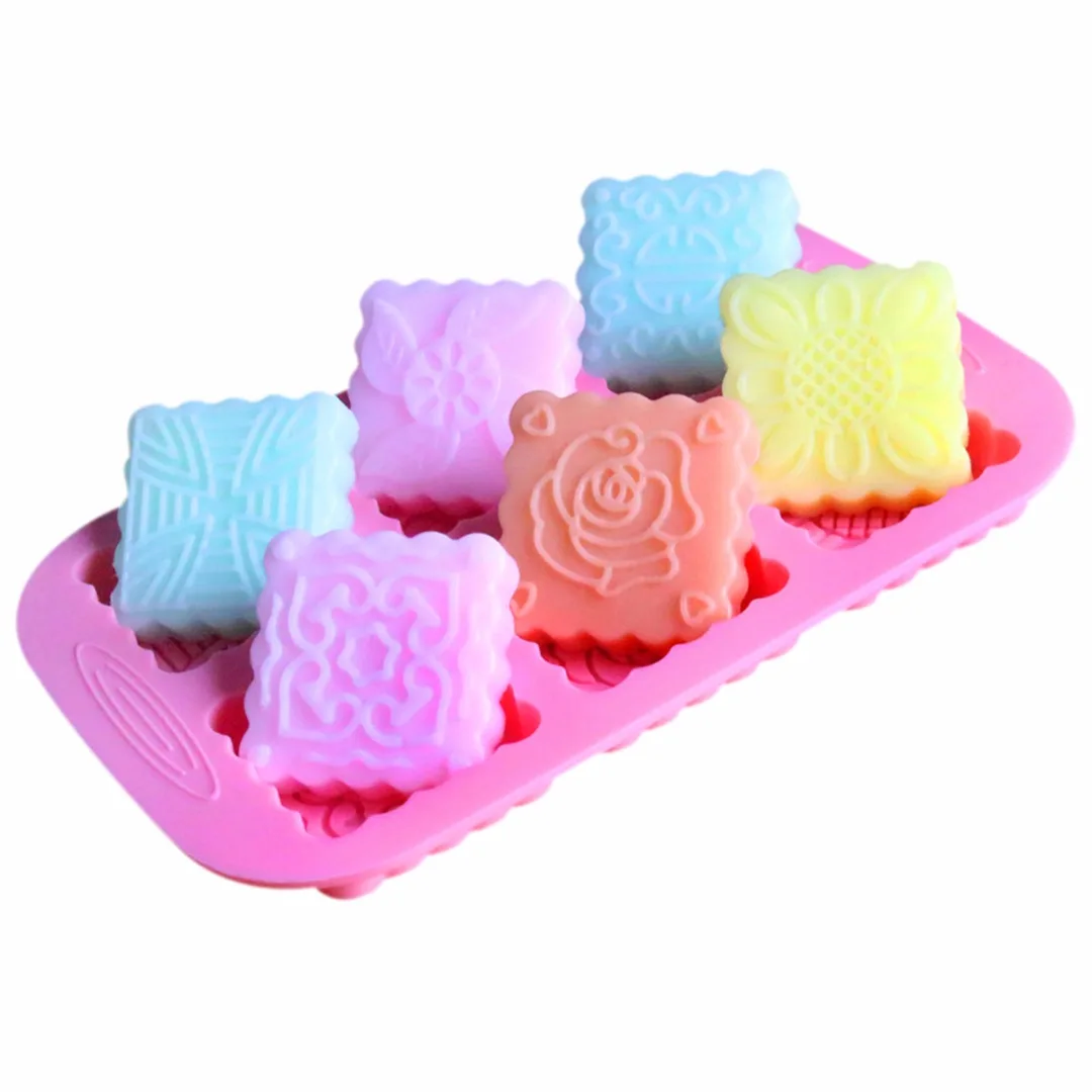 Buy Soap Making Resin Silicone Square Hand Soap Mold