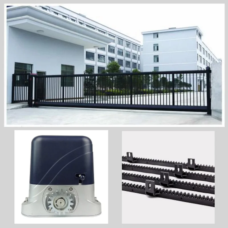  Heavy duty electric sliding gate motor/automatic gate opener engine move wheeled Gate with 4m nylon