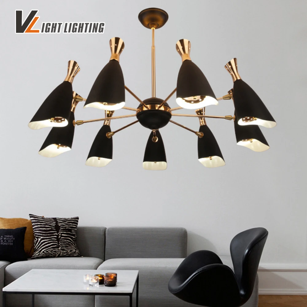 

Nordic Style Vintage Lamp negra Loft Abajour Avize Industrial Lamp Lustres De Teto Lamp Shades Chandelier Suspension Luminaire