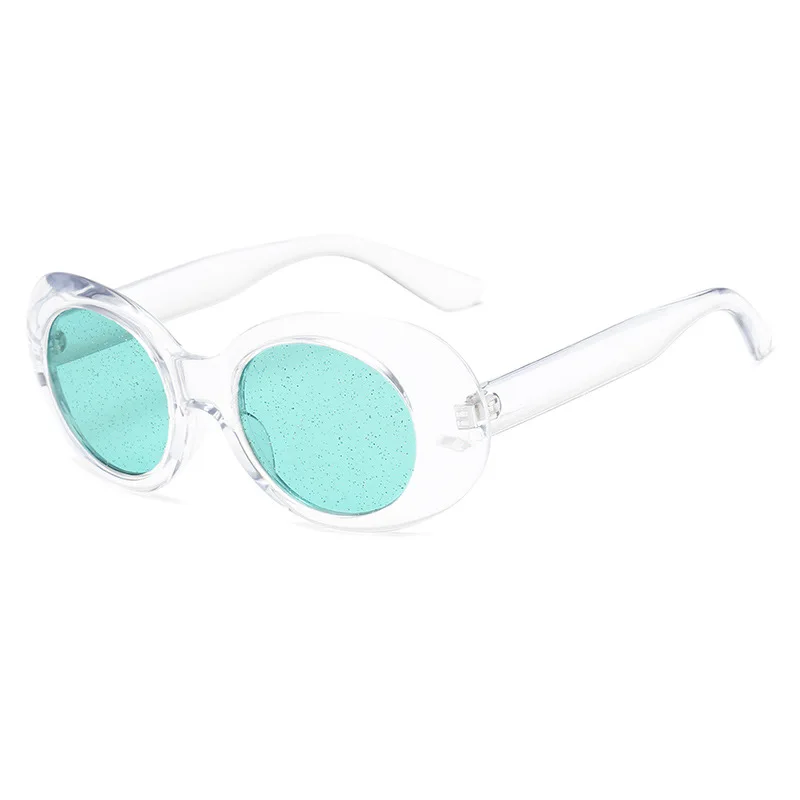 UVLAIK, прозрачные очки, солнцезащитные очки, Mne, Ретро стиль, оттенок NIRVANA Kurt Cobain, солнцезащитные очки для женщин, Океанский цвет, маленькие овальные очки - Цвет линз: C6